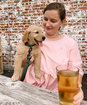 Puppy at Thirsty Souls Brewery