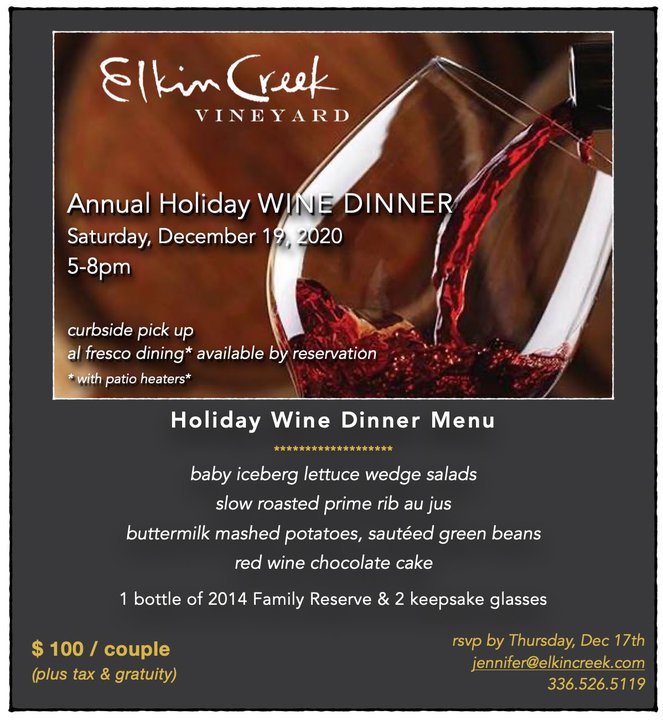 Holiday Wine Dinner