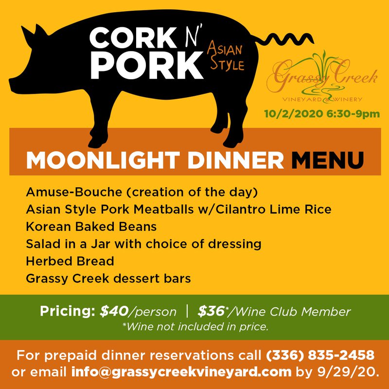 Cork N Pork Menu
