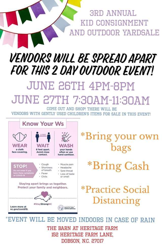 Kid Consignment & Outdoor Yard Sale Mayberry, NC